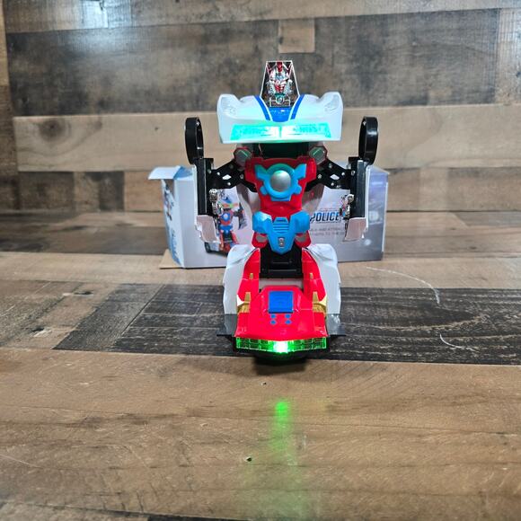 Transformer Robot Police Car w/ Lights & Sounds - Picture 9 of 10